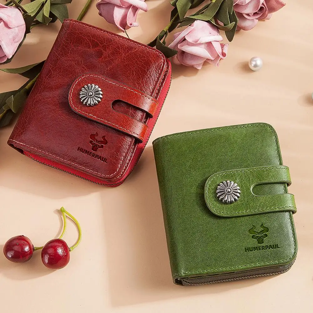 Бесплатная гравировка 100% натуральная кожа Женский кошелек портмоне женский