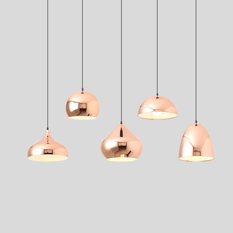 Зеркальный розовый фотосветильник креативный современный потолочный подвесной