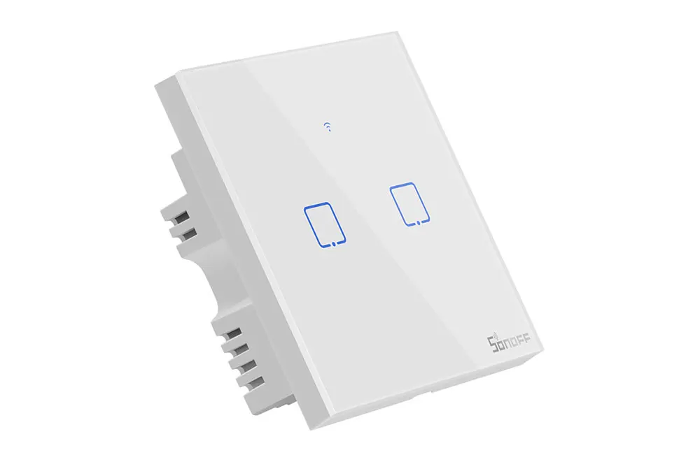 Itead Sonoff T1UK 86 1/2/3 серии TX 433 МГц RF управления Wifi сенсорный выключатель Поддержка LAN работает с Amazon Alexa Google Home IFTTT