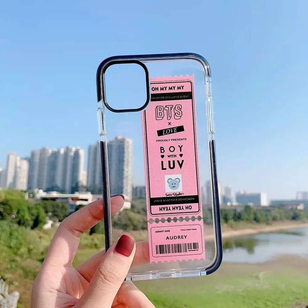 Милый прозрачный чехол ORYKSZ для iPhone 11 Pro Max 7 8 Plus X XR XS Ударопрочный Мягкий |