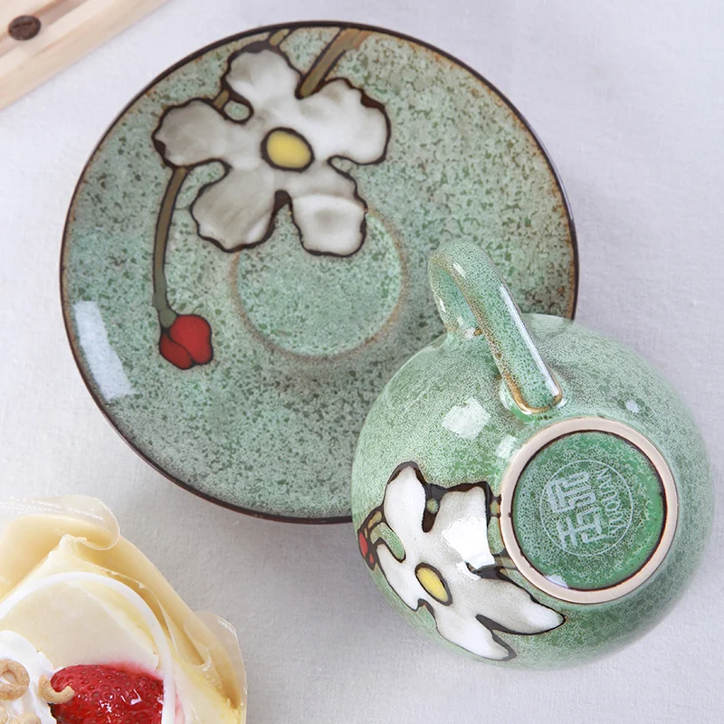 Кофейная чашка Корейская ручная роспись Керамическая кофейная кружка в