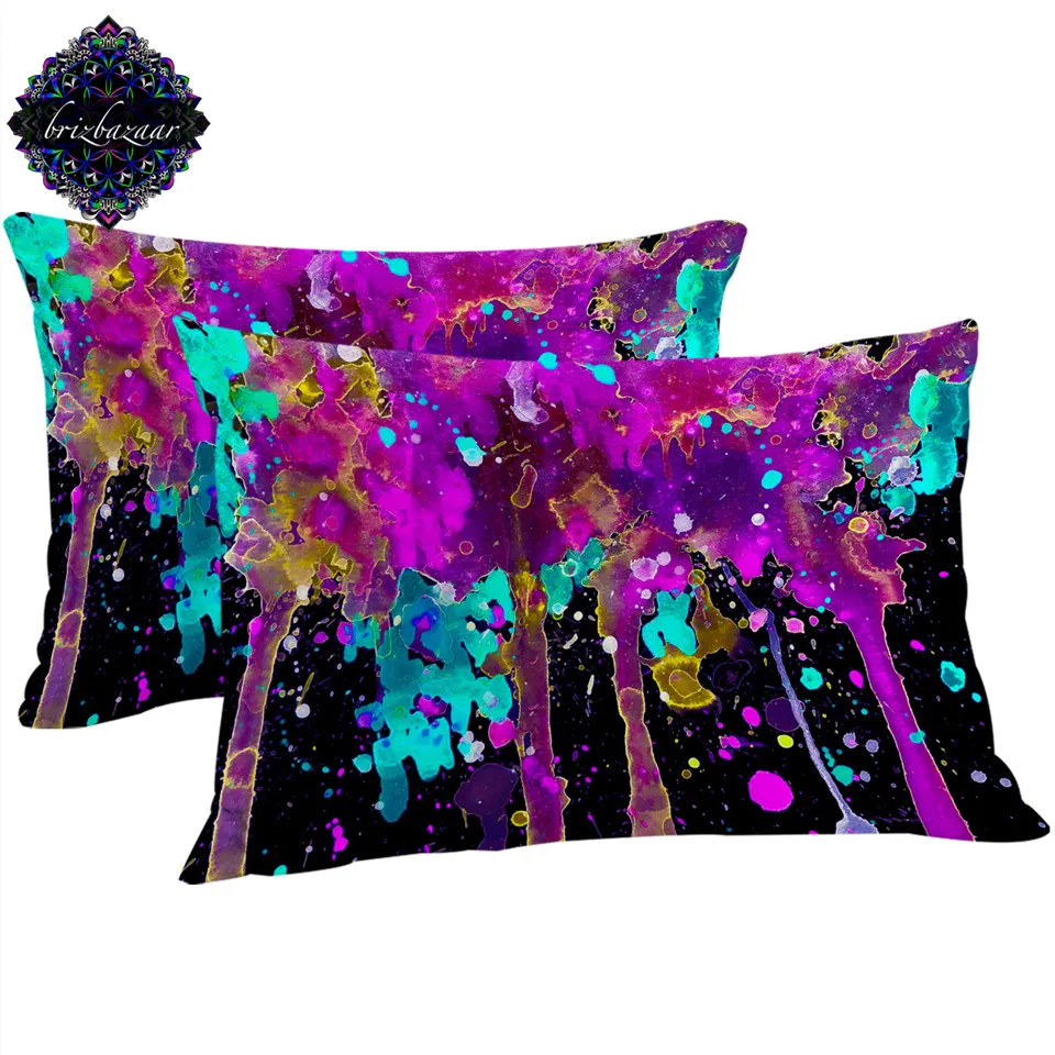 Чехол для подушки Brizbazaar розовый чехол с рисунком акварели цветной спальни Прямая