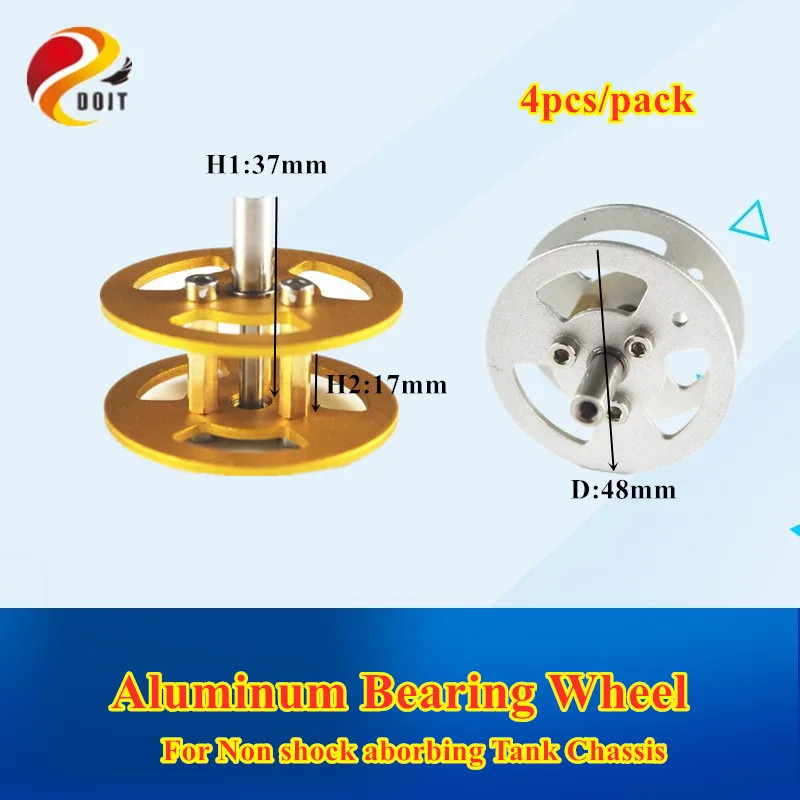 Большой подшипник колеса 4 шт./упак. металлический для робота танка шасси
