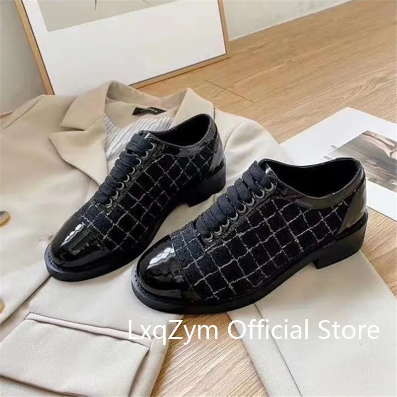 Женские туфли с блестками на низком каблуке Размеры 35-40 | Обувь