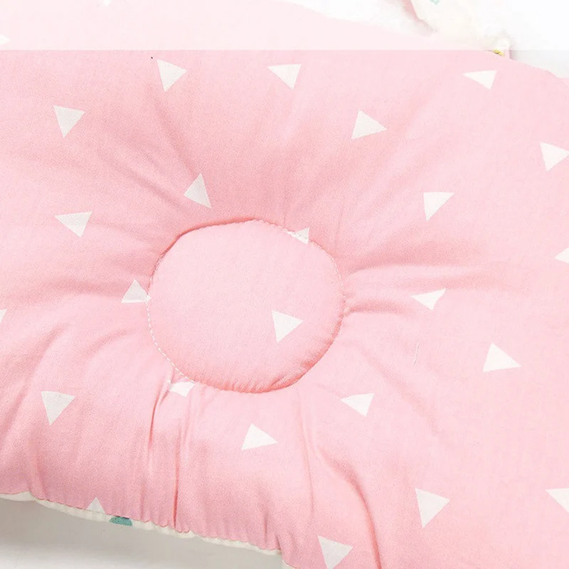 Детская подушка для сна поддержки шеи с плоской головкой прямоугольное