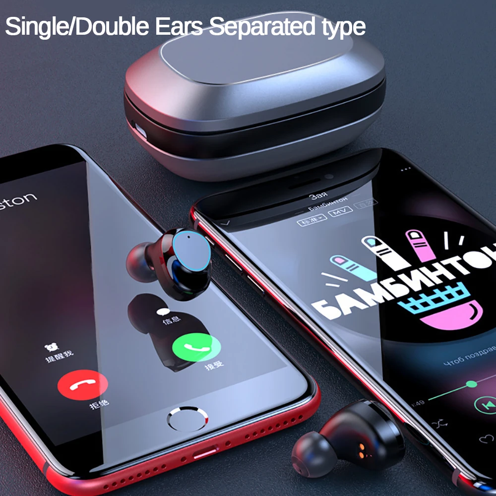 G16 TWS Bluetooth наушники с тяжелыми басами 6D стерео HiFi Звук светодиодный дисплей