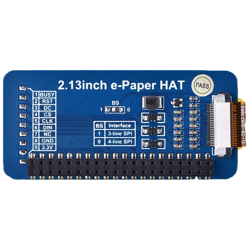 Waveshare 2 13 дюймов электронная бумага шляпа 250x122 E Ink дисплей для RaspberryPi 2B/3B/Zero W цвет: