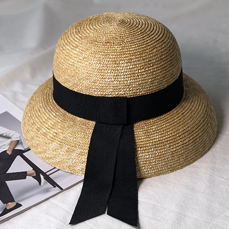 

straw bucket hat for women bell-shaped original sunshade vacation beach in summer free shipping