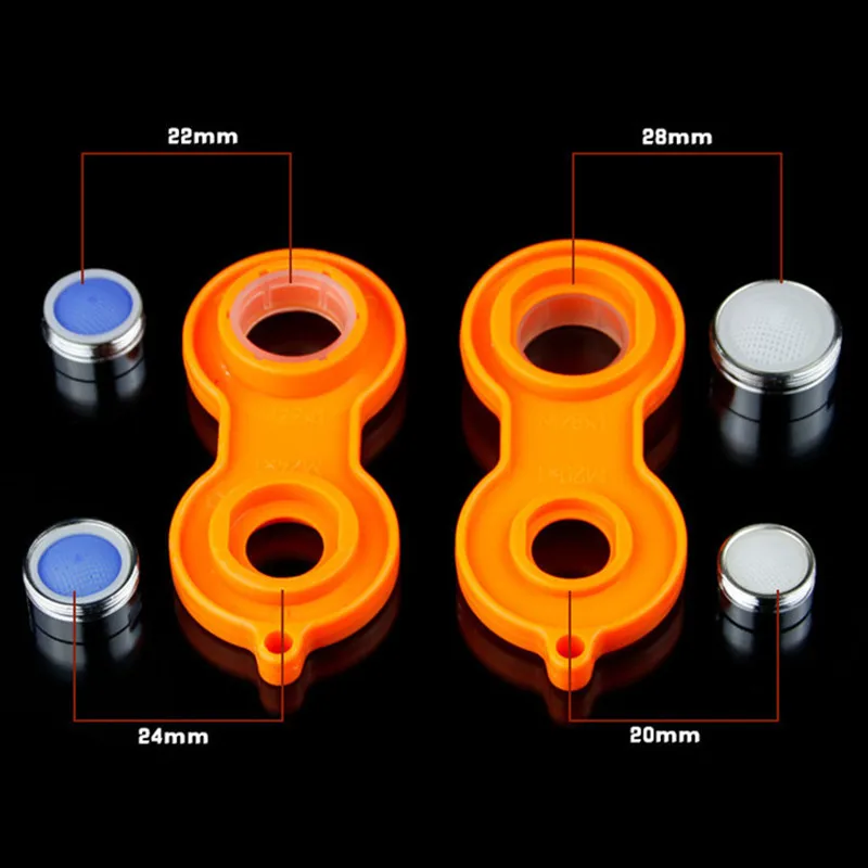 

1Pc Water Outlet Universal Wrench Faucet Bubbler Wrench Disassembly Cleaning Tool Four Sides Available Bubbler Yellow Wrench