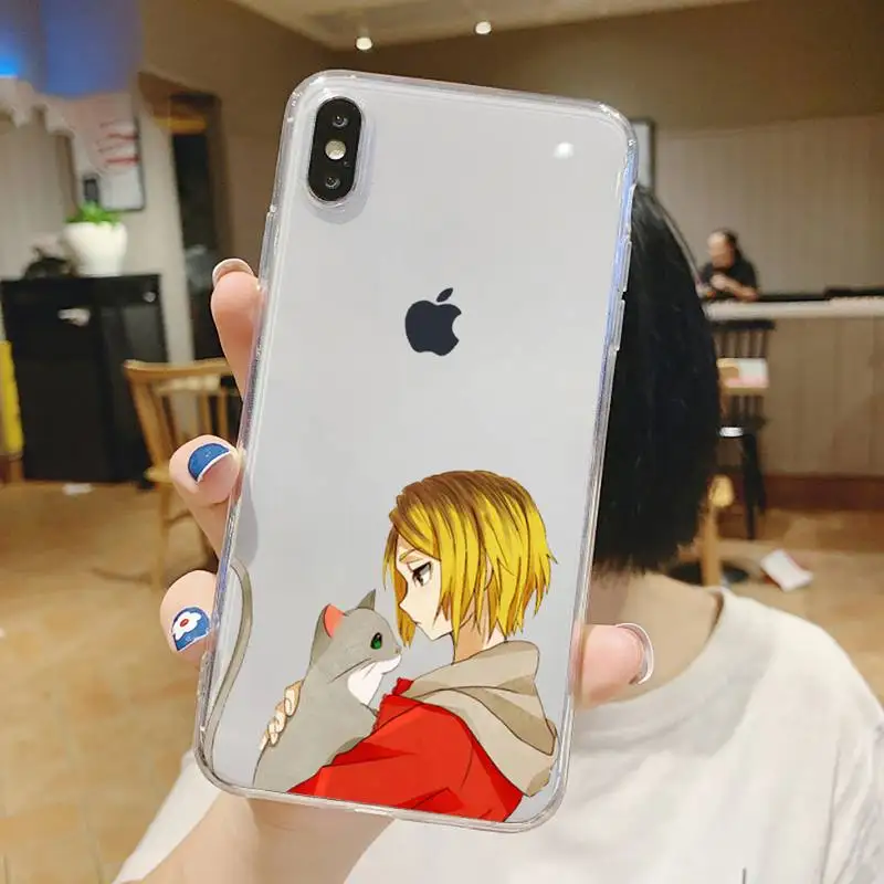 

Kenma Kozume Of Haikyuu anime Phone Case Transparent soft For iphone 5 5s 5c se 6 6s 7 8 11 12 plus mini x xs xr pro max