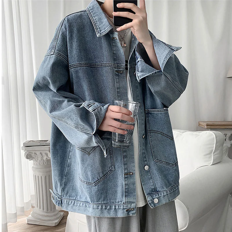 

Denim jacket men's spring and autumn fashion brand Korean fashion jacket casual versatile clothes