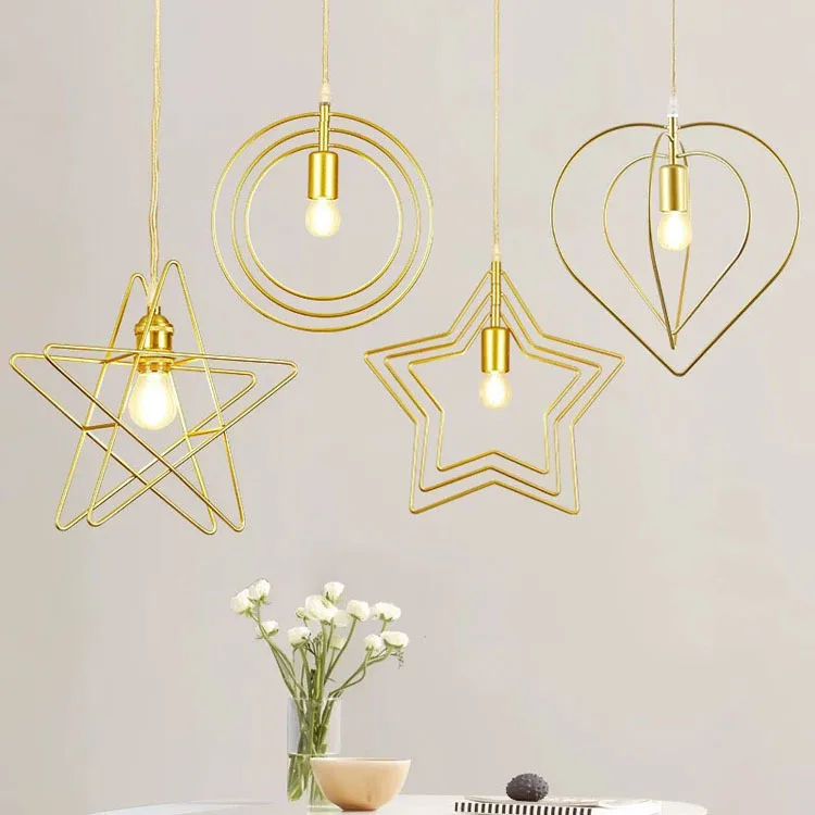 

modern iron gold pendant light color cord light cocina accesorio modern led chandelier lampes suspendues luzes de teto avizeler