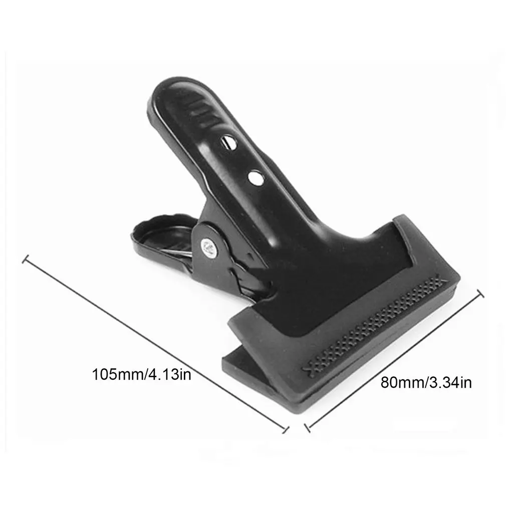 

New 12.5*8cm Wide Mouth Heavy Duty Metal Clamp For Woodworking Photo Studio Backgrounds Clips School Office Supplies