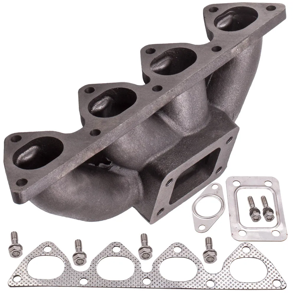 Выпускной коллектор чугунный T3/T4 B16/ B18 турбо для Honda Civic EF EG 1988 2000|Выхлопной