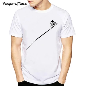 Футболка мужская с коротким рукавом, модная смешная тенниска для езды на велосипеде, подходит для всей семьи