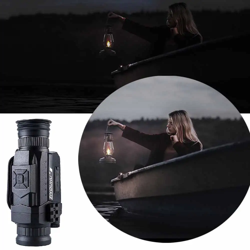 

ZIYOUHU Infrared Digital Night Vision Monoculars 5x35 200M Range Hunting Monocular Take Photos Video Camping Camera Telescope