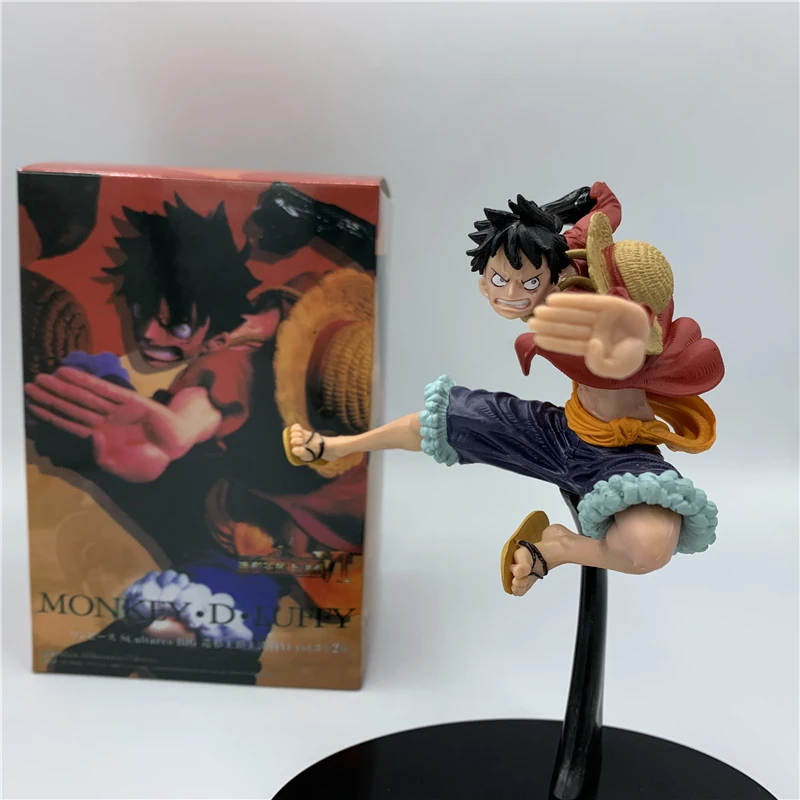 

Anime One Piece Monkey D Luffy The Red Cloak PVC Action Figure OP Luffy Ultimate King Ver. Collectible Model 18cm