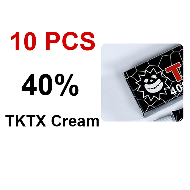 

10pcs 40% Black tk tx Tattoo Care Cream Before for Operation Piercing Semi Permanent Makeup Eyebrow Lip 40% tktx Tattoo Cream