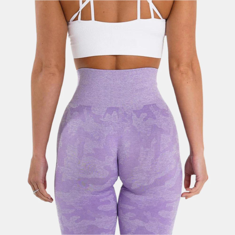 

Seamless Camo Fitness Leggings Woman High Waisted Booty Lifting Yoga Gym Pants Workout Trainning Tights Exercise Clothes 2021