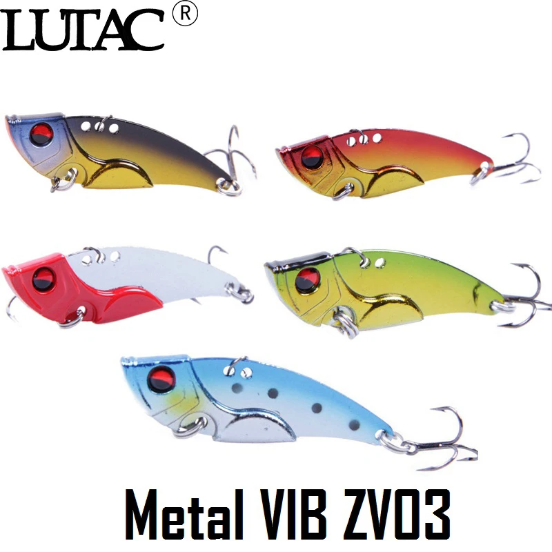 LUTAC VIB рыболовная приманка, пластиковая жесткая металлическая приманка, соленая вода, Тонущая, 3D, рыбные глаза, хорошее качество, рыболовные ...