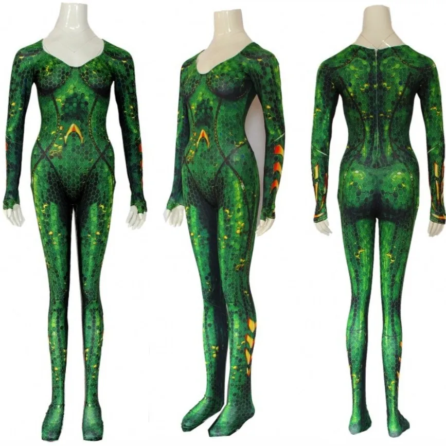 Костюм Русалки Aquaman купальный костюм с Эмбер Хэллоуин супергероями морская