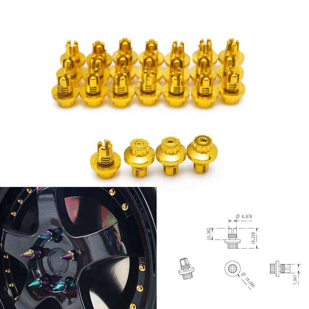 JQTUNING 25pcs/лот Пластик Спайк колеса с заклепками подходит AH серии Ds колесо крышка
