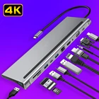 Док-станция для ноутбука USB C Type-C адаптер HDMI 4K Thunderbolt 3 USB 3,1 3,0 Для MacBook Pro Air M1 док-станция type c