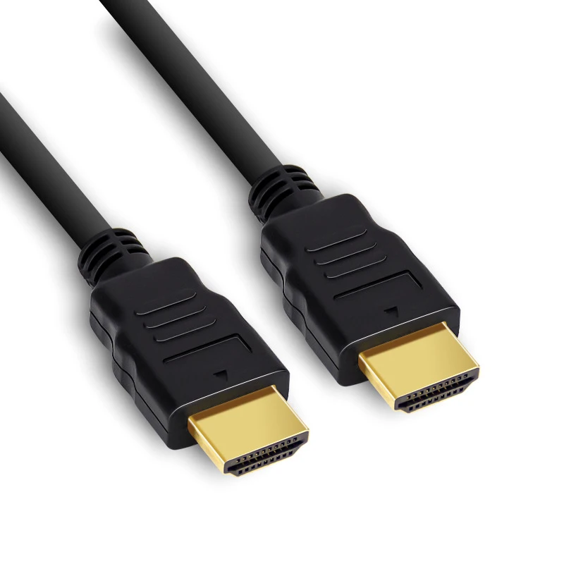 Черный высокоскоростной кабель питания 1 4 В с позолоченными проводами HDMI TV 1080p 3D