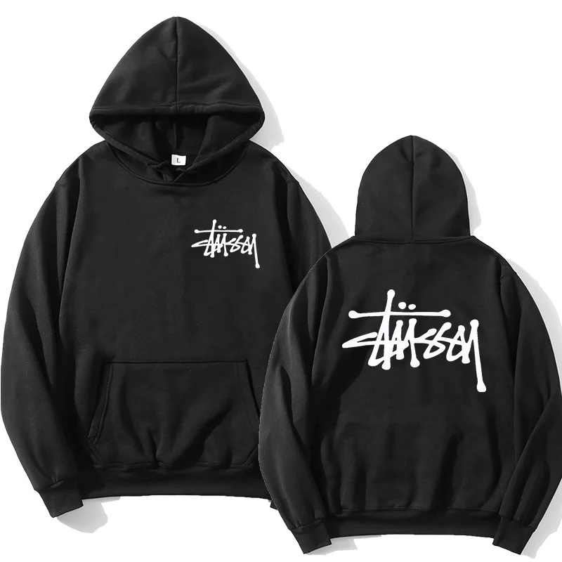 

Letter Graphic Printed Men's Hoodie Oversized Pullover Sweatshirt Winter Fashion Casual Streetwear Unisex Clothes