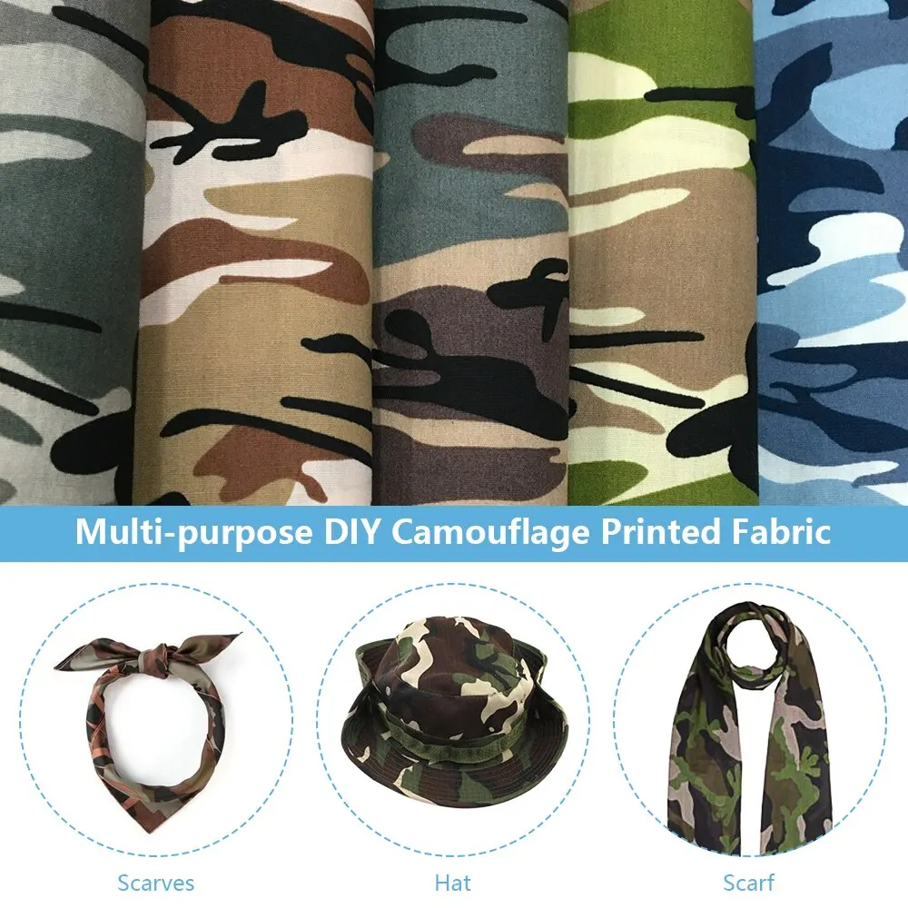 100*145 см камуфляжная печатная хлопчатобумажная ткань Поплиновая сшитая для шитья