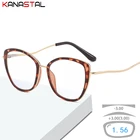 Женские очки с защитой от сисветильник, оправы для очков, металлические линзы CR39, рандомные очки для чтения при дальнозоркости