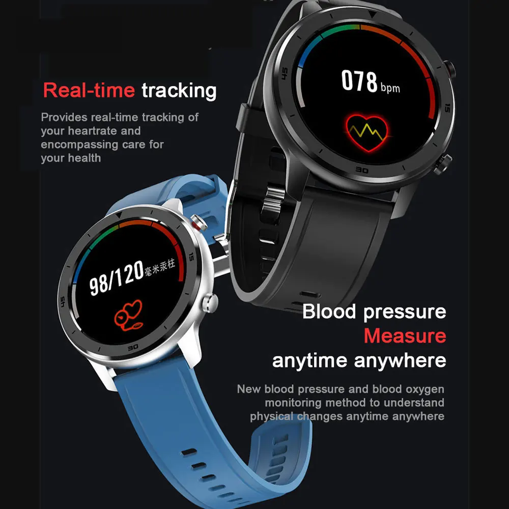 DT78 Smart Watch IP68 1.3inch Sport Men Women Wearable Running track call reminder heart rate bluetooth music | Электроника