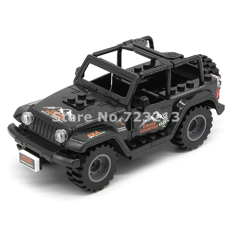 Car 5 шт./лот SWAT Ghost Soldier Военный Набор фигурок оружие пистолет строительные блоки наборы модели кирпичи развивающие игрушки для детей - Цвет: Car