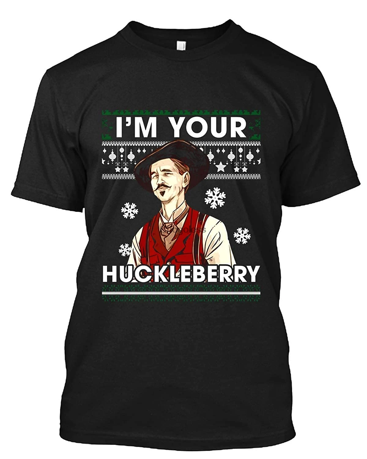 I'm Your Huckleberry Doc Holliday уродливый Рождество # надгробный камень Смешные западные