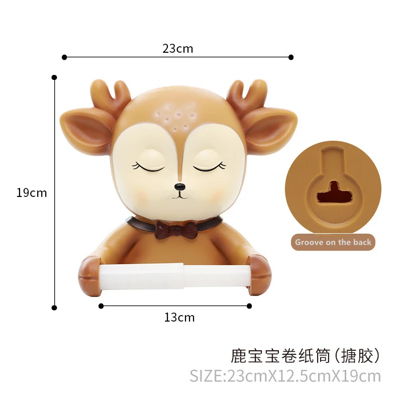 Декоративный держатель для рулона туалетной бумаги с оленем подставка полотенец