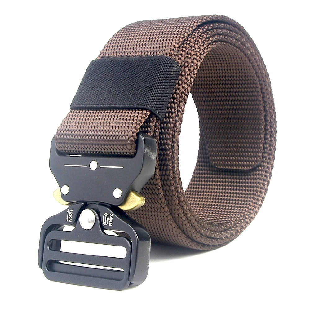 

Tactical Belt Military Equipment Nylon Belt Outdoor Training Belt Quality Strap Knock Off Automatic Metal Buckle Combat Belt