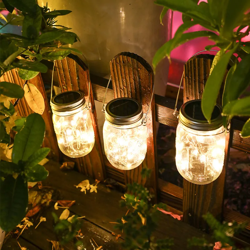 Светодиодный ночной Светильник банки с закручивающейся крышкой 10 светодиодный s