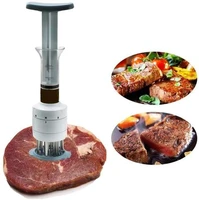 stainless steel meat marinade injector barbecue seasoning injectors meat tenderizer kitchen gadgets bbq cooking tools hot