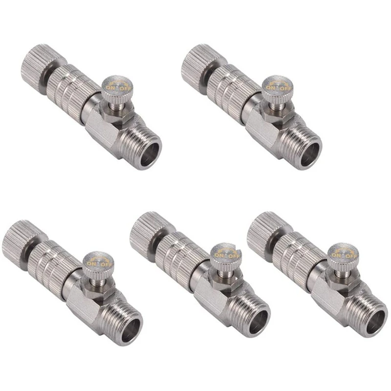 

1/8Inch Airbrush Air Hose Quick Release Disconnect Coupler Release with Air Adjustment Valve Adapter