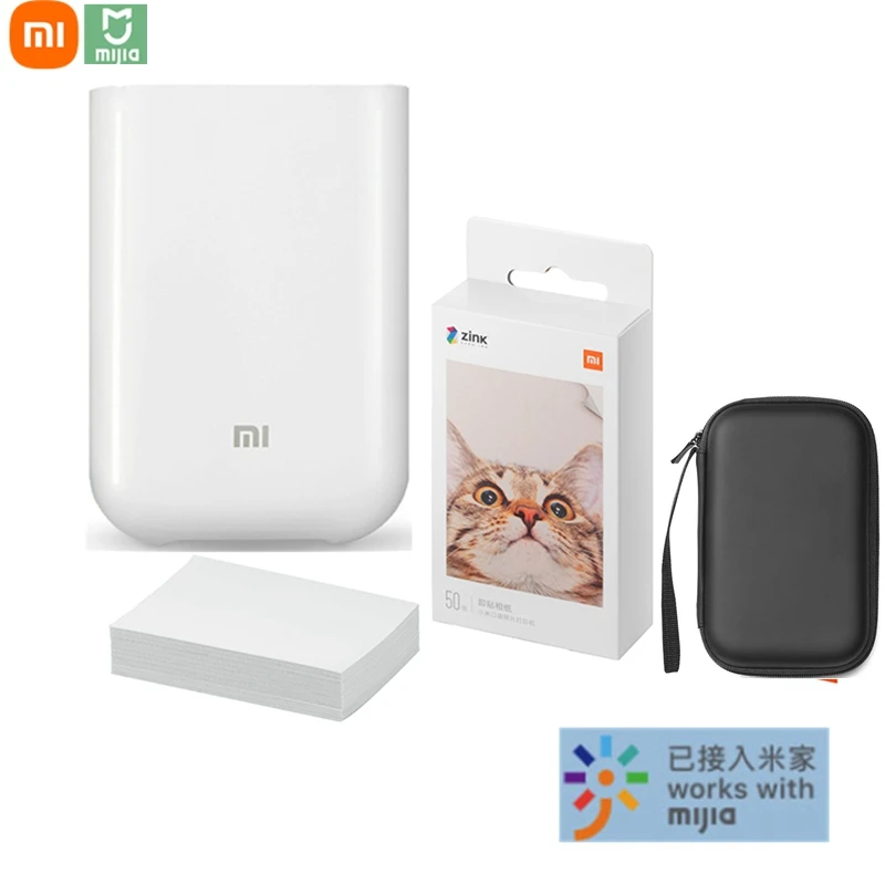 Высокое качество большой запас 100% Xiaomi ZINK Мини карманный принтер/Набор бумаги
