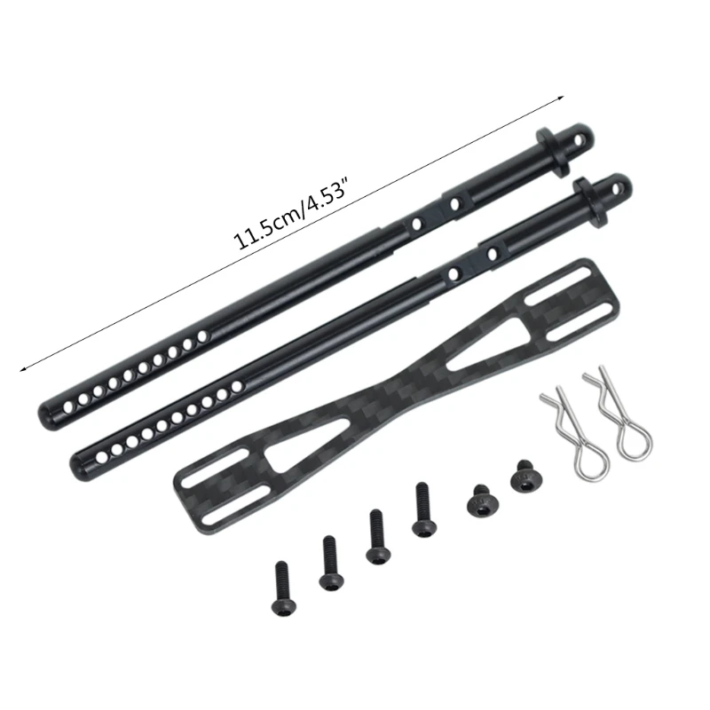 Задний корпус из углеродного сплава с зажимом для Axial SCX10 II 90046 RC Crawler|Аксессуары