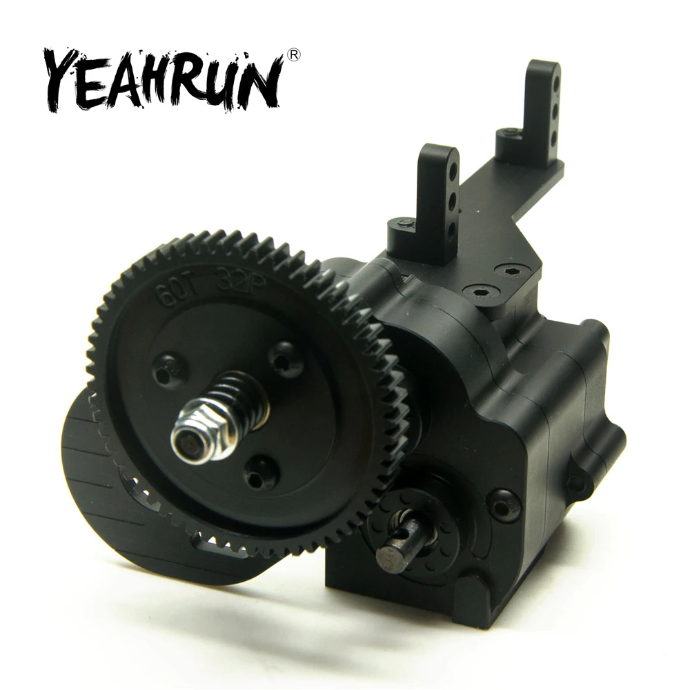 

YEAHRUN 2 Speed Transmission Gearbox Metal Transfer Case for Axial Wraith SCX10 1/10 RC Crawler Car