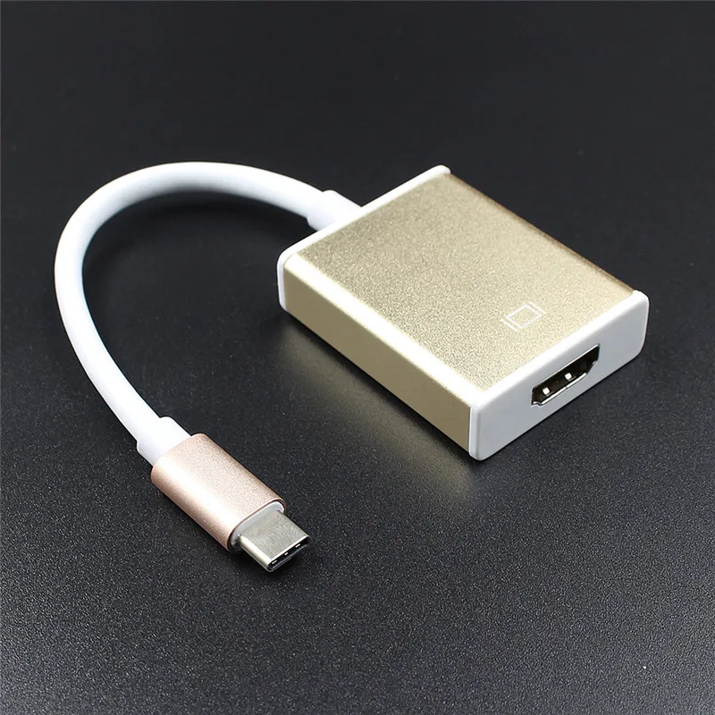 Адаптер 1080P 3D 4K USB-C Type-C USB 3 1 штекер-HDMI гнездо кабель-конвертер поддержка для Macbook LCD