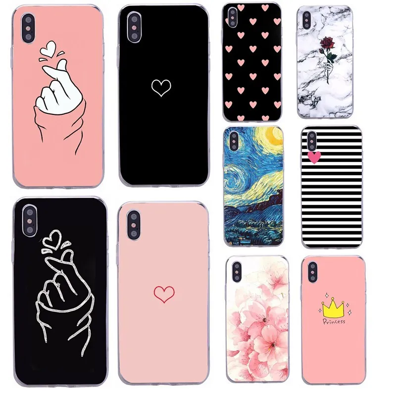 Чехол для телефона Capinha iphone 5s apple 5se 5 силиконовый мягкий тонкий чехол с сердечком