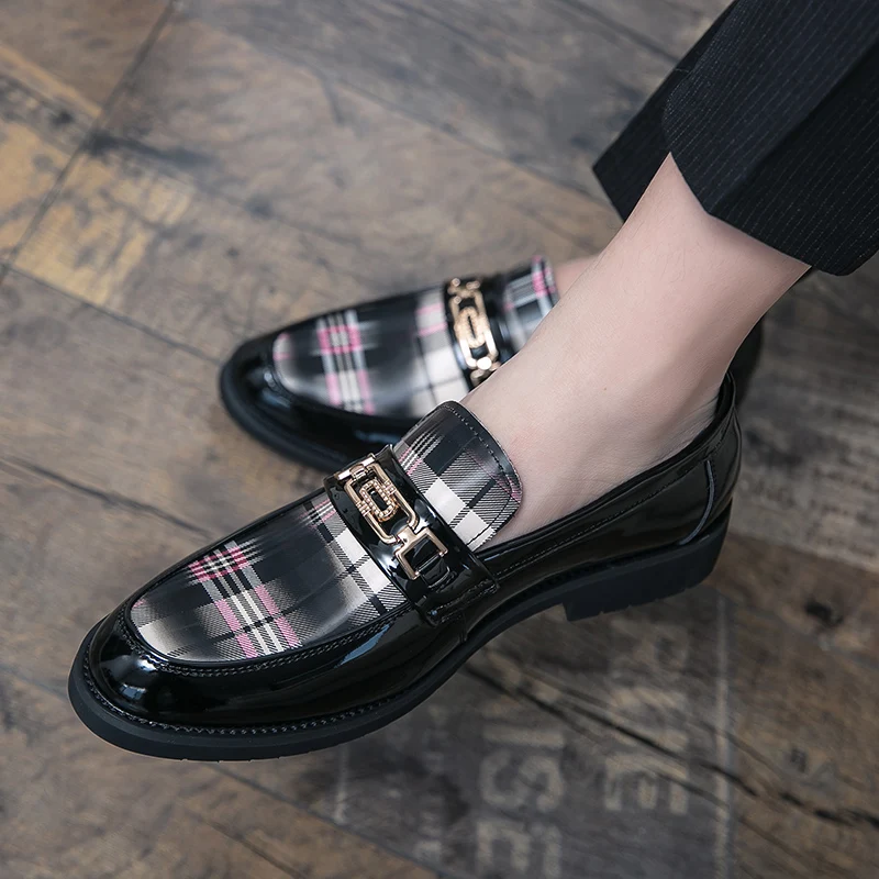 

Business Shoes Men Oxford Leather Patent Leather Shoes For Men Black Mens Italian Casual Man Luxury Fashion Lether Trend