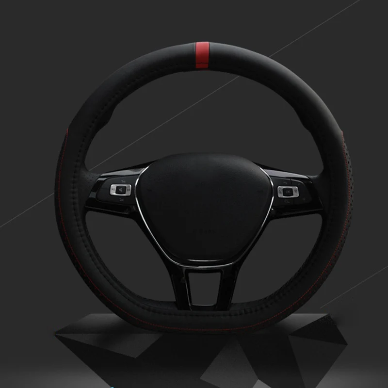 Новый чехол рулевого колеса автомобиля D Тип крышки ручки 38 см диаметр
