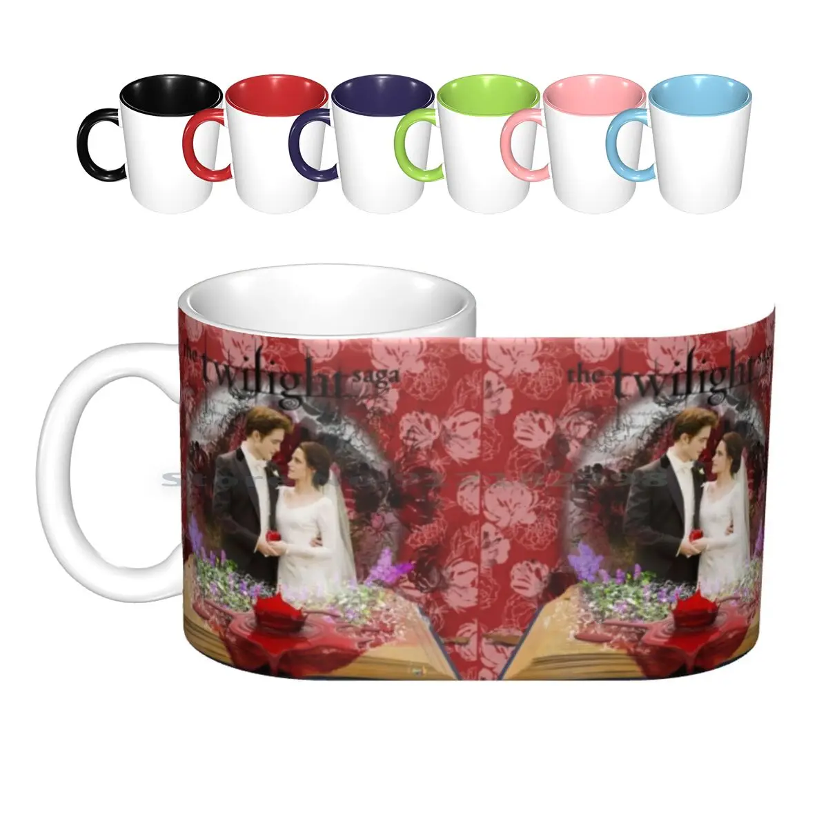 

Керамические кружки Bella & Edward, кофейные чашки, Кружка для молока и чая, кружка Vera Adxer Сумерки Сага, креативный тренд, винтажная Подарочная бутылка, чашка