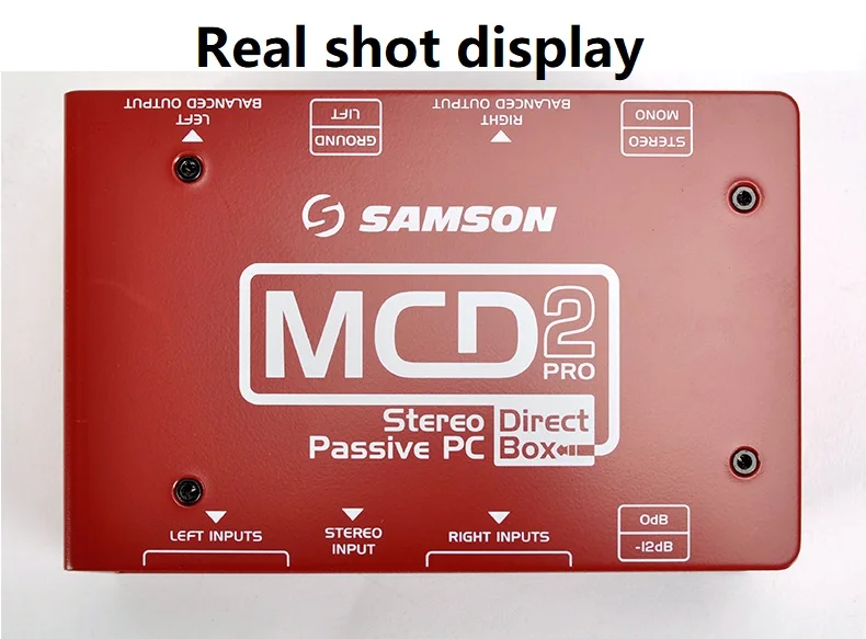 S. Max серия SAMSON MCD2 PRO двухканальный стерео пассивный ПК прямой ящик запись сценический эффект гитары DI Box