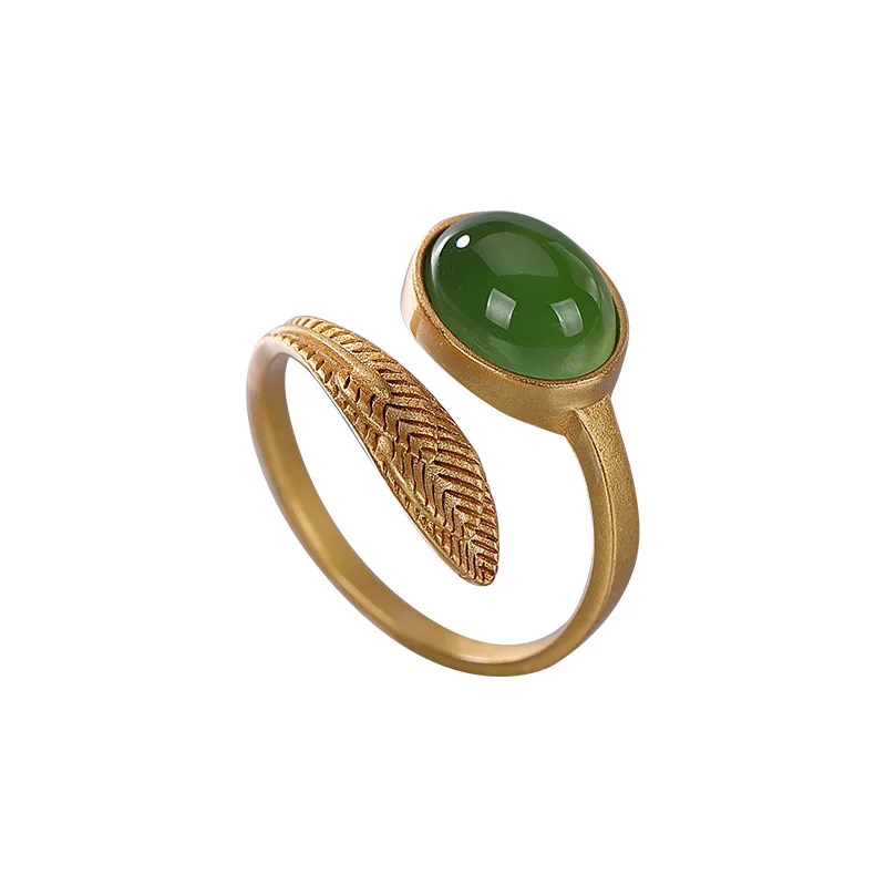 

Classic Silver 925 Jasper Ellipse Rings 925 Sterling Silver Rings for Women Wedding Gift for Female Gentle Ring Fine Jewelry