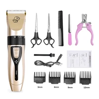professional 4 in1 set kemei pet usb rechargeble electric trimmer hair cut machine shaving wireless usb brush clipper barber